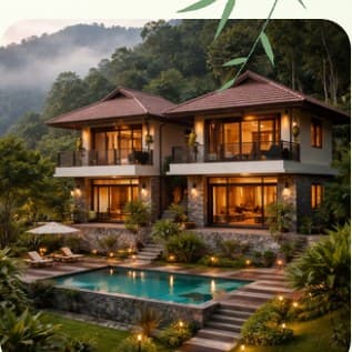 Duplex villa photo from brochure